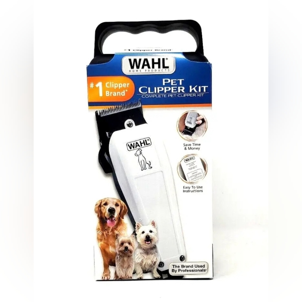 WAHL Complete Pet Clipper Kit 8 Pc Set ~ Self-Sharpening Blades  #9160-1401, New